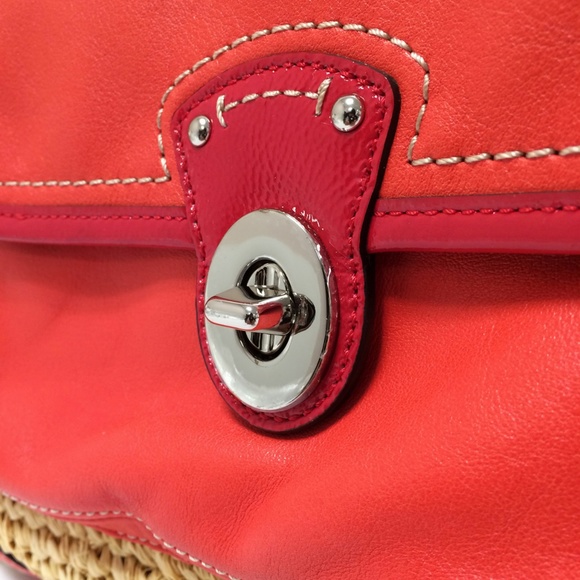 COACH 22904 Woven Straw Pocket Tote - Picture 7 of 11